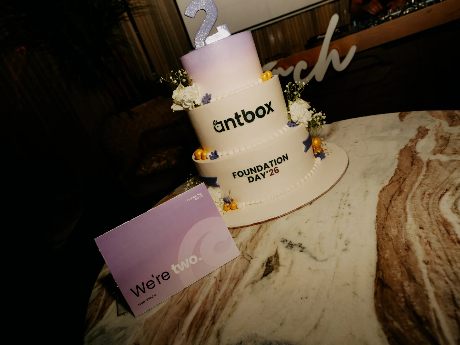 The AntBox Foundation Day 2026 cake