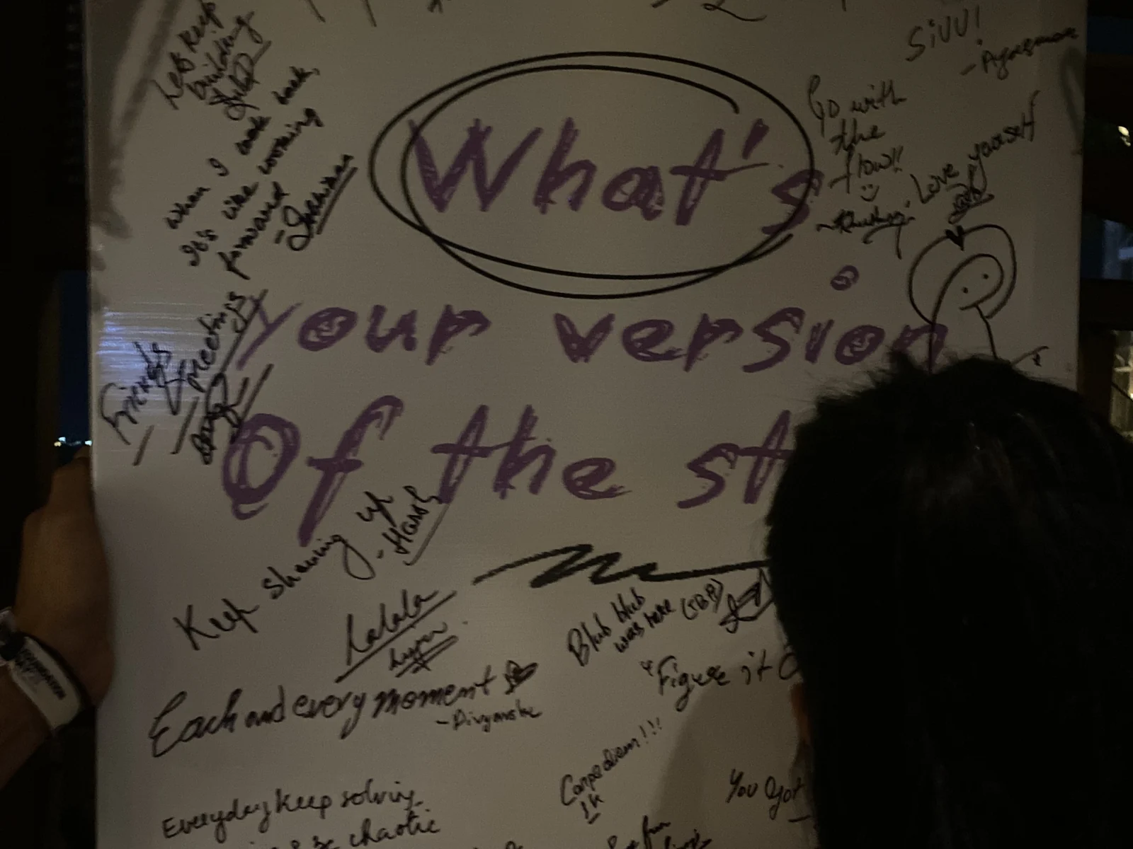 The memory wall at the entrance of AntBox Foundation Day 2026