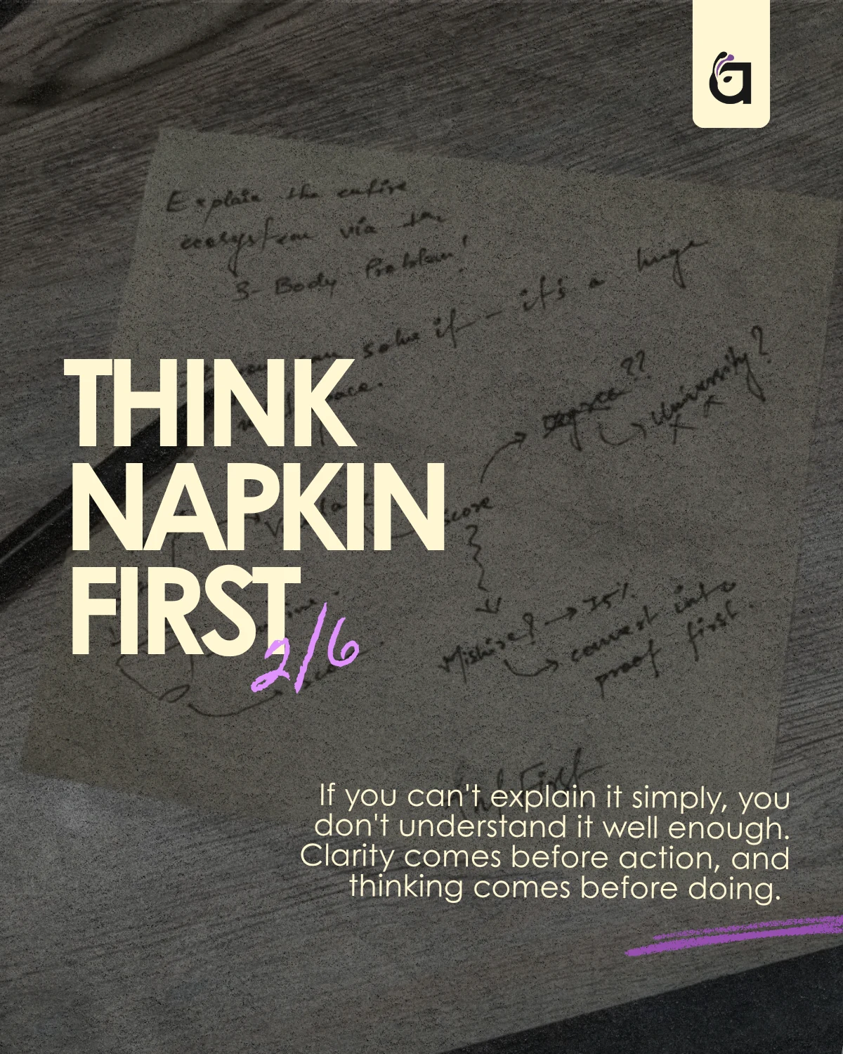 AntBox culture: Think Napkin First.